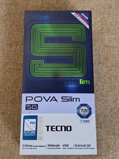 Tecno Pova Slim 5G (256GB + 16GB Extended RAM) – Excellent Condition!