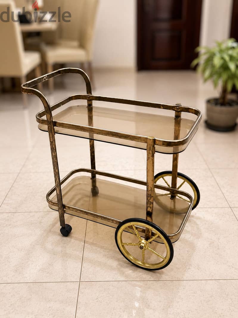 Vintage Two-Tier Serving Trolley – Pre-Owned 2