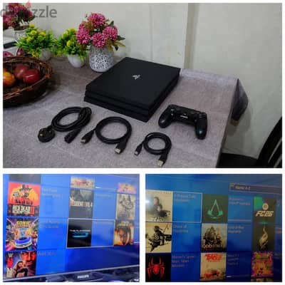 PS4 pro 1TB 4k Gaming jailbreak done fully loaded with premium games