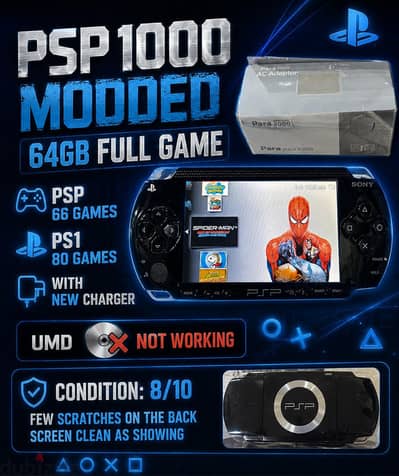 PSP 1000 MODDED  64GB
