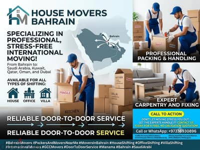 Bahrain Expert House shifting and packing