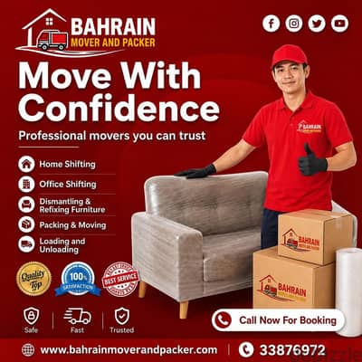 move and pack furniture for house flat villa office shop shift bahrain