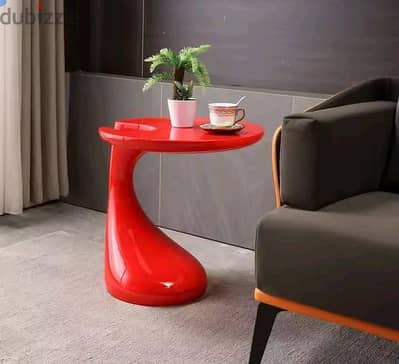 Modern Red Side Table