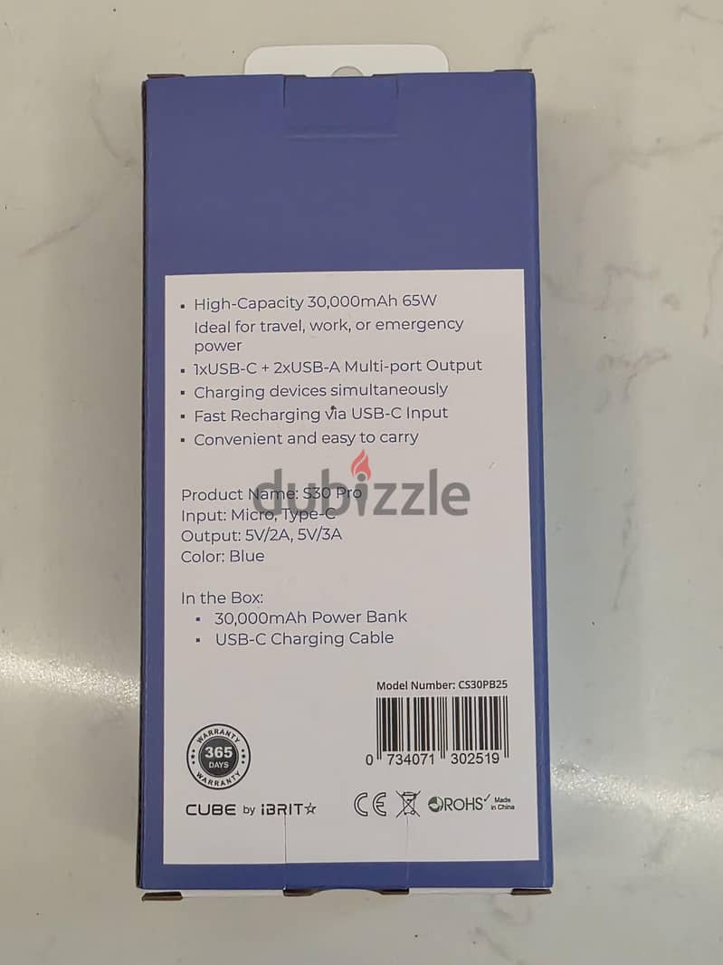 Brand New , Power Bank, 30000 mAh 1