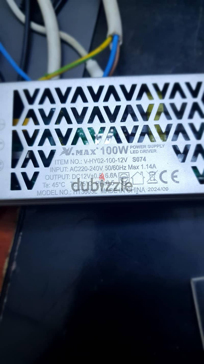 V-MAX 100W 12V Step Down Transformer LED Driver Power Supply 6.6A 1