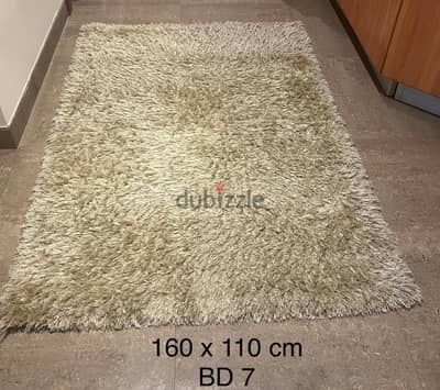 Microfibre Carpet / Rug ; 160 x 110 cm