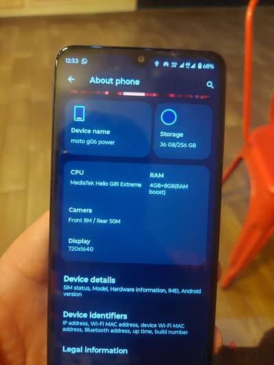 Motorola go6 pawer