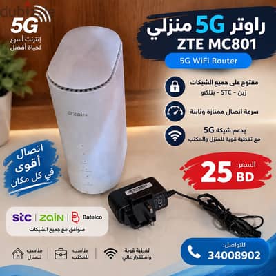 ZTE MC801A – 5G WiFi Router  Unlocked for Any Sim