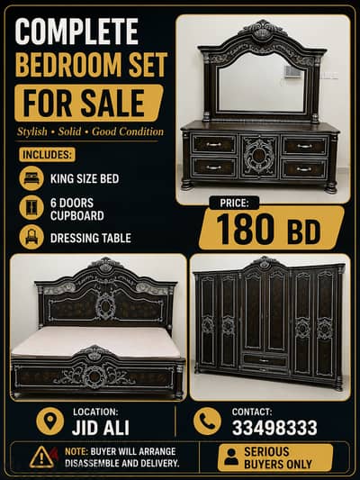 COMPLETE BED SET FOR SALE