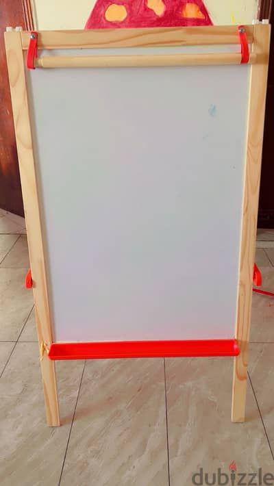 Wooden White and black board in good condition