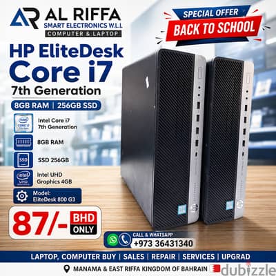 Special Offer HP Intel Core i7 7th Generation Computer 8GB DDR4 RAM