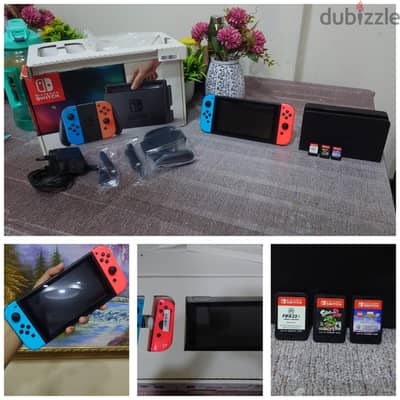 Excellent condition Nintendo Switch wit original accessorie 3Free Game