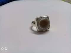 Beautiful silver ring with sulaimani stone 0