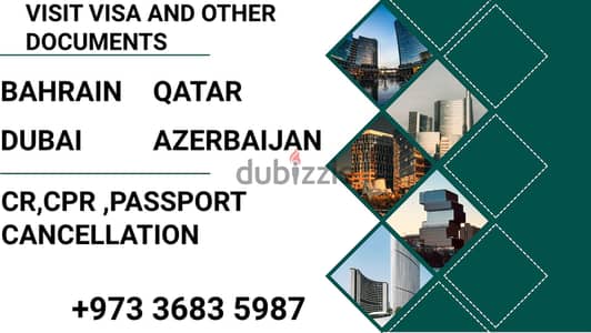 Bahrain visit visa and other documents