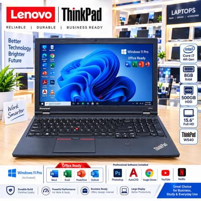 Lenovo Core i7 Laptop | 8GB RAM | 500GB HDD | Win 10 Office -36841488