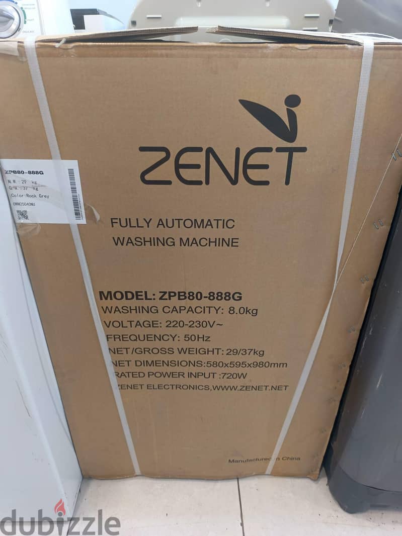 Zenet 8KG Brand New Washing machine Only 67BD 2