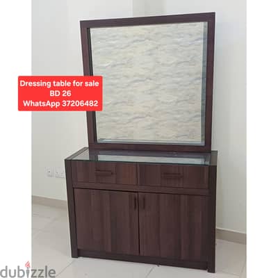 Dressing table and other items for sale with Delivery
