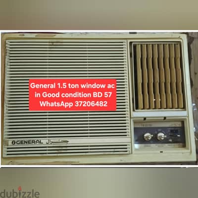 General 1.5 ton window ac and other items for sale with Delivery