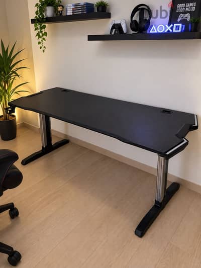 Large Ransor RGB Gaming Desk 190cm - Heavy Duty + Delivery