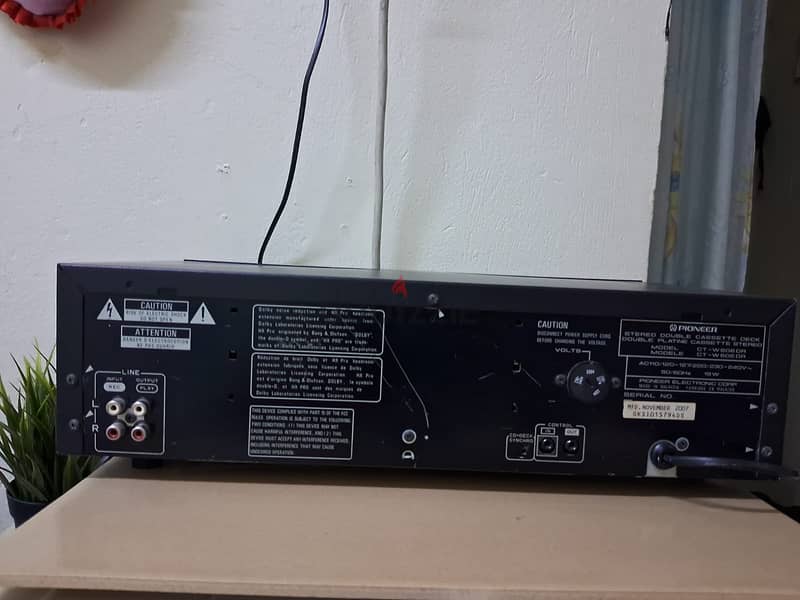 Stereo Double cassette Deck (CT-W606DR) -A side working -MFD Nov 2007 7