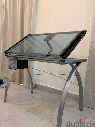 Glass top Drafting table