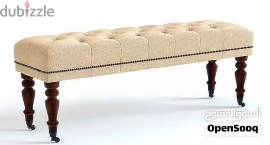 Pottery Barn Tufted Upholstered Bench