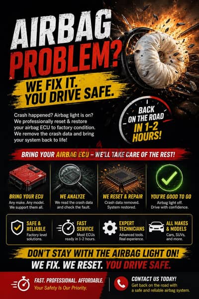 Airbag repair crash data earse