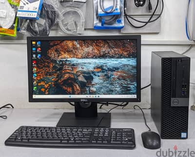 Dell Core i5 9th Gen PC 19" Monitor RAM 8GB SSD 256GB M. 2 35x Fast WIN