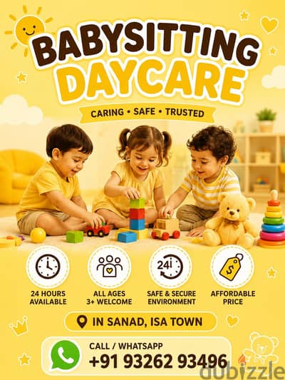 babysitting available in Sanad +91 93262 93496(WHATSAPP)