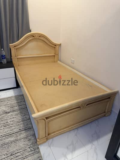 Good as new one and a half person bed without mattress