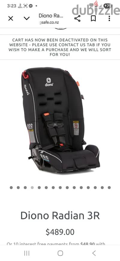 Diono Car Seat Radian R 3 Across