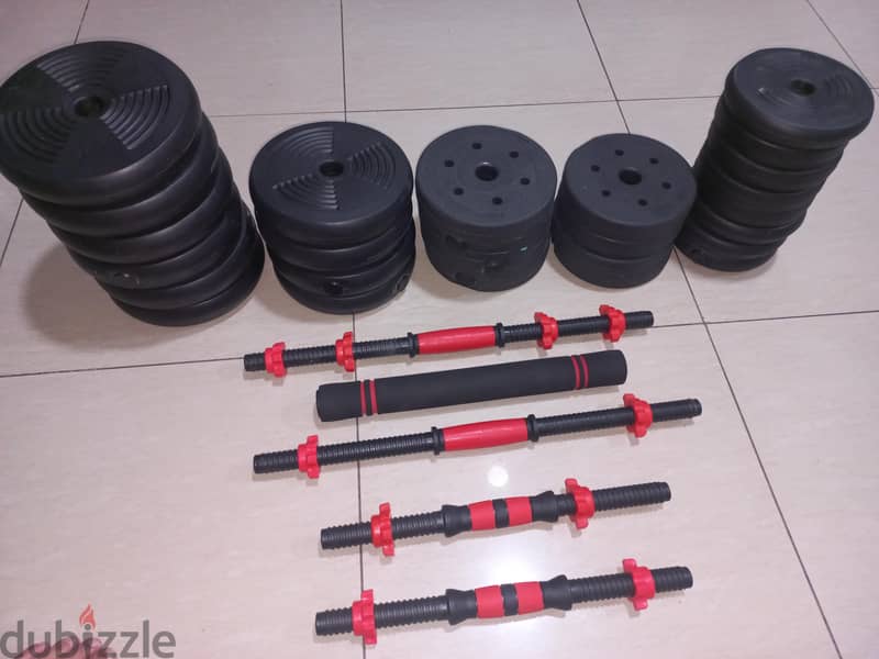 dumbells   and    bar 1