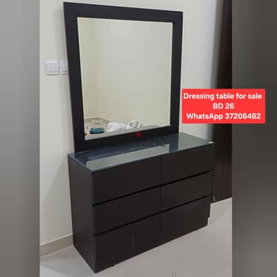 Heavy Duty Dressing table with 6 Drawers and other items for sale