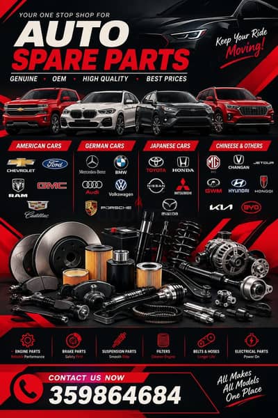 We have Spare Parts for All cars