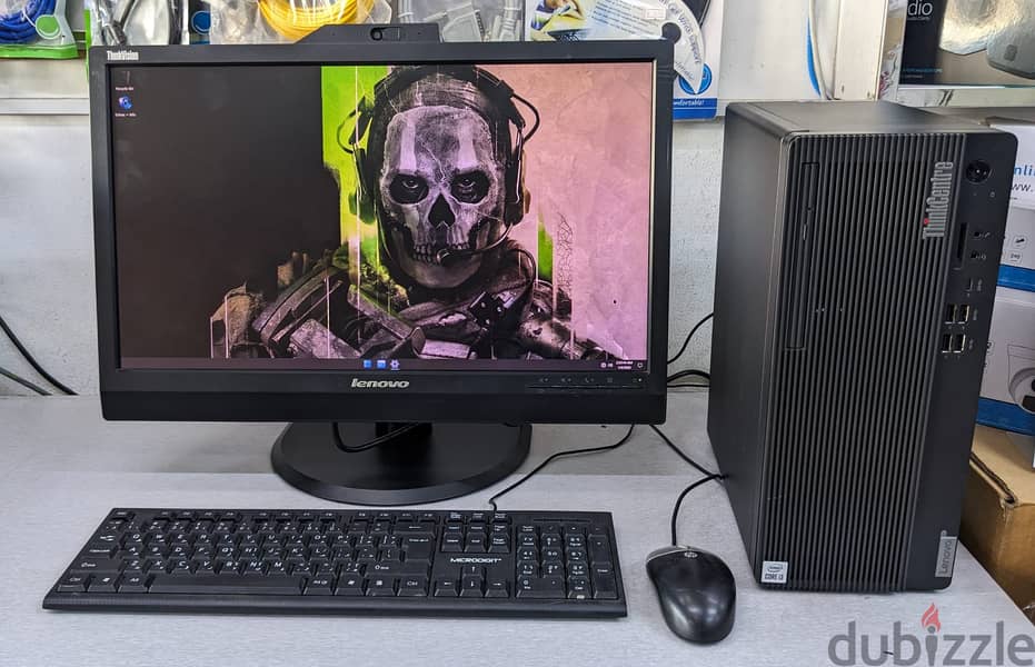 Lenovo 10th Gen Just Like New PC With Lenovo 22" FHD Monitor Built-in 3