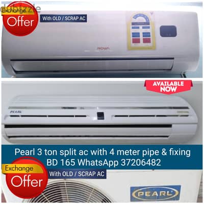 Rowa 1.5 ton Pearl 3 ton split ac and other acs for sale with fixing