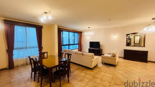 Spacious 3-Bedroom Apartment for Rent in Sanabis | Balcony