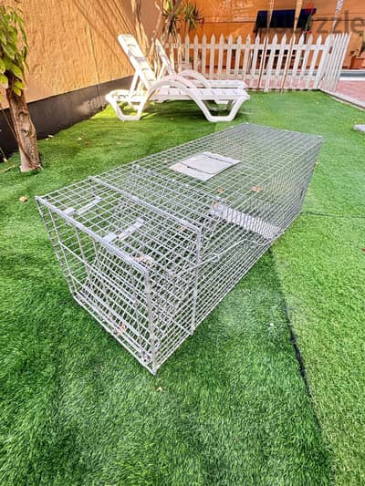 Large Heavy-Duty Animal Trap / Cageا قفص / مصيدة حيوانات كبيرة ومتينة