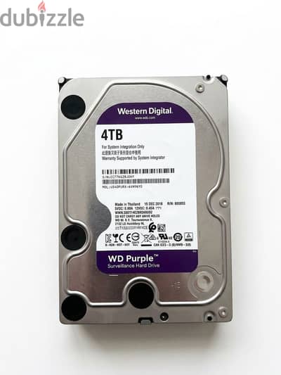 WD PURPLE 4TB 3.5” HDD HARD DRIVE