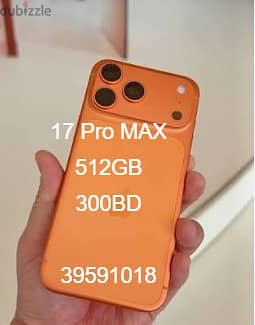 iPhone 17 Pro MAX Orange  برتقالي  512 GB  100% -39591018