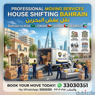 House shifting Bahrain Mover Packer Villa flat shifting transport carp