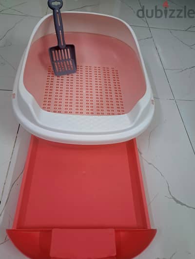 cat litter box with filter tray