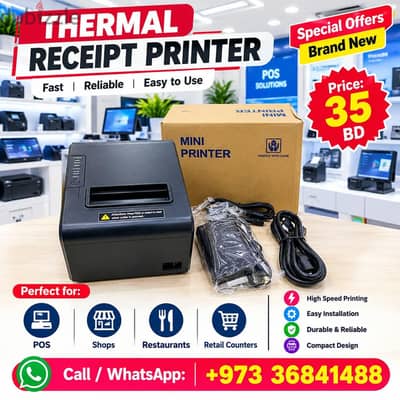 THERMAL RECEIPT PRINTER BRAND NEW Call/ 36841488