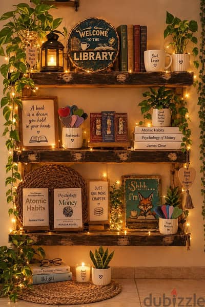 cozy corner setup with coffe book n plant lover themes