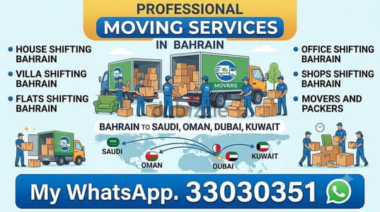 House shifting Bahrain Mover Packer Villa flat shifting transport