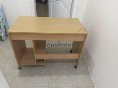 Study table and side tables for bed