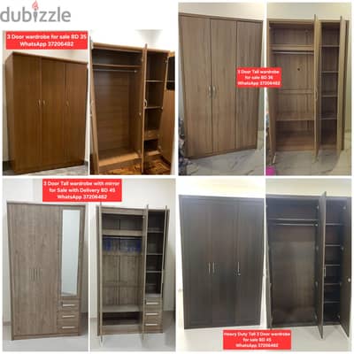 3 Door wardrobe and other items for sale with Delivery