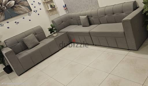 L-shape sofa in excellent condition 7 seater neat and clean.