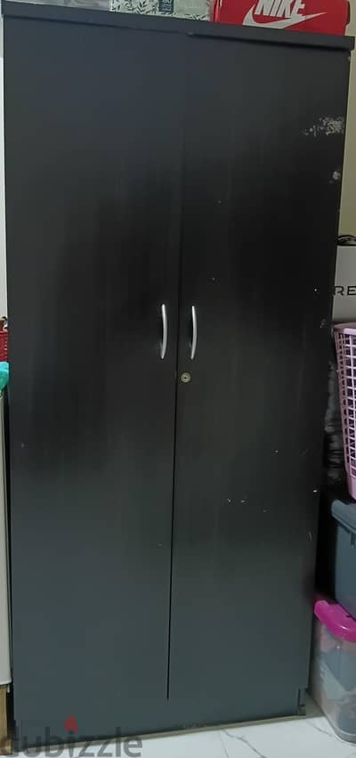 FOR SALE!!! TWO DOOR CUPBOARD QUEEN SIZE BED & BIG DRESSER.