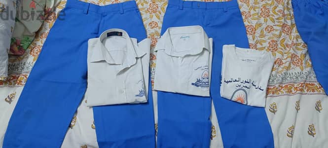 Al Noor school uniform set size 4 and size 6